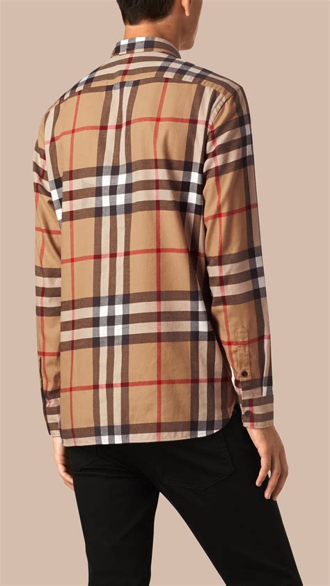 burberry flannel men's